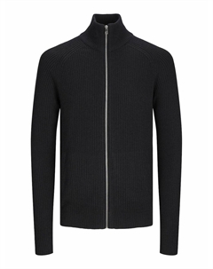 Кардиган на молнии 100 хлопка черный Laredoute