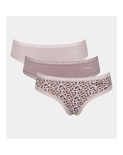 Комплект из 3 хлопковых трусов Go Crush розовый Sloggi