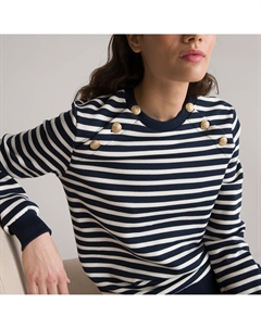 Свитшот в полоску синий Laredoute