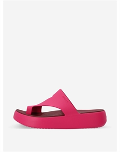 Шлепанцы женские Getaway Platform Toe Loop, Розовый Crocs