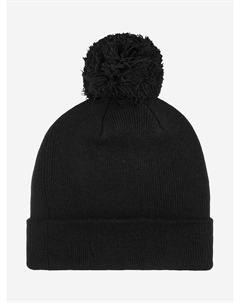 Шапка с помпоном 1501P (черный), Черный Flexfit