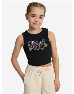 Майка для девочек, Черный Outventure