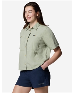 Рубашка с коротким рукавом женская Brea Falls Woven Ss, Зеленый Columbia