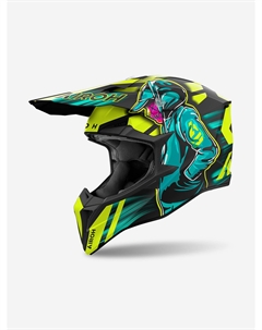 Мотошлем Кроссовый WRAAP CYBER Yellow Matt, Желтый Airoh