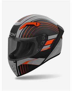 Мотошлем интеграл CONNOR ACHIEVE Orange Matt, Черный Airoh