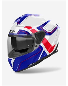 Мотошлем Интеграл SPARK 2 DART Blue/Red Glossy, Белый Airoh