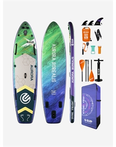 Надувная двухслойная SUP-доска AURORA GREEN STD, 11'6" 350*84*15 см, сапборд, Зеленый E-sup