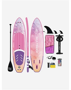 Надувная двухслойная SUP-доска RAPUNZEL, 11' 335*83*15 см, сапборд, Розовый Skatinger