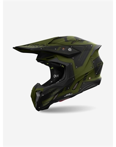 Мотошлем Кроссовый TWIST 3 MILITARY Matt, Зеленый Airoh