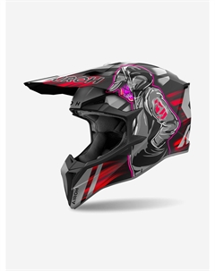 Мотошлем Кроссовый WRAAP CYBER Red Matt, Красный Airoh