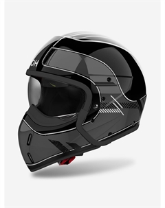 Мотошлем J110 RASTER Dark Grey Gloss, Черный Airoh