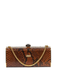Клатч из кожи питона Como в металлической раме Boa