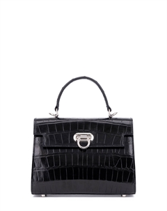 Сумка из глянцевой кожи крокодила Bardini