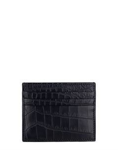 Визитница для карт и визиток из кожи крокодила Bardini