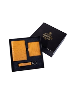 Подарочный набор (картхолдер, брелок, обложка на паспорт) Bardini