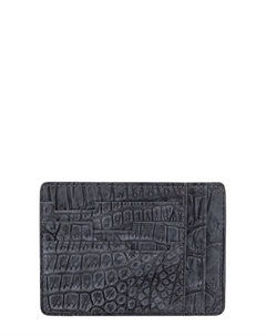 Визитница для карт и визиток из кожи крокодила Bardini