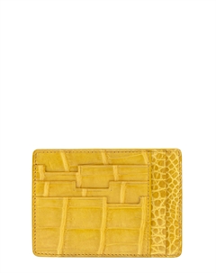 Визитница для карт и визиток из кожи крокодила Bardini