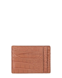 Визитница для карт и визиток из кожи крокодила Bardini