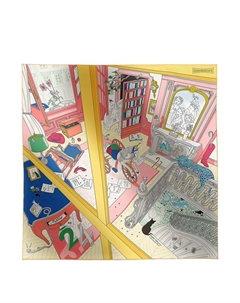 Шелковый платок Mystere Hermès