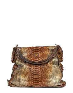 Мягкая сумка из кожи питона Napoli А045 Boa