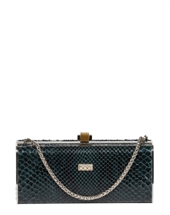 Клатч из кожи питона Como в металлической раме А025 Boa