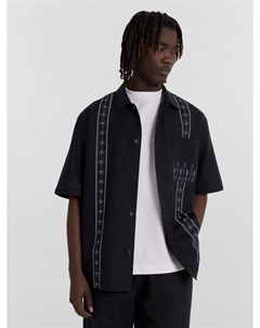 Рубашка мужская черная с принтом Mark formelle