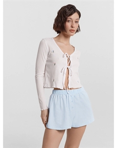 Шорты домашние женские голубые Mark formelle