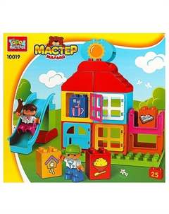 Конструктор блочный для малышей 10019-GK Город мастеров