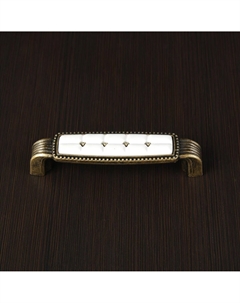 Ручка-скоба elegant рс150ab, м/о 96 мм, керамическая, цвет бронза Cappio