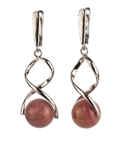 Серьги Бусики-колечки