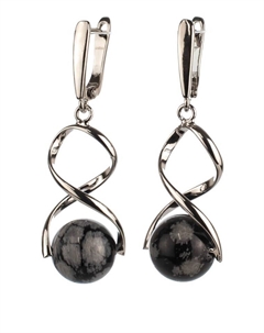 Серьги Бусики-колечки