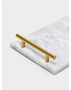 Поднос marble, мрамор, 38.2×18.2 см, белый Magistro