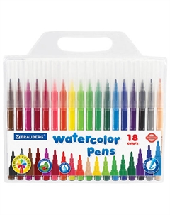 Фломастеры ЛЕГКОСМЫВАЕМЫЕ PREMIUM Brauberg