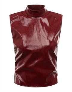 Топ из экокожи Msgm