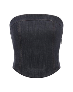 Джинсовый корсет Brunello cucinelli