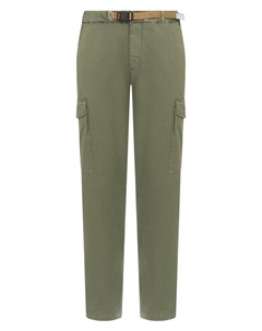 Хлопковые брюки-карго White sand