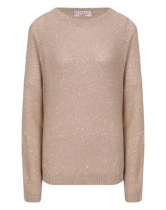 Пуловер с отделкой пайетками Brunello cucinelli