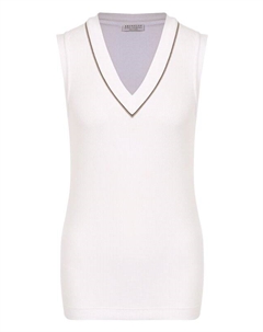 Хлопковый топ Brunello cucinelli