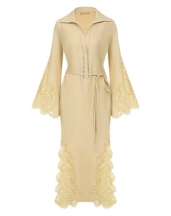 Платье изо льна и шелка Mvst