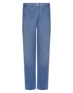 Брюки из хлопка и льна Marco pescarolo