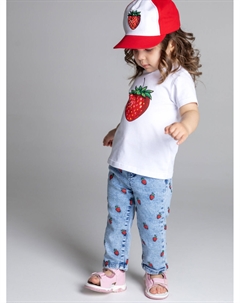 Брюки детские текстильные джинсовые для девочек Playtoday newborn-baby