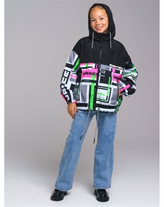 Куртка текстильная с полиуретановым покрытием для девочек (ветровка) Playtoday tween