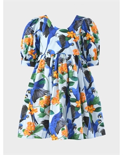 Платье со сплошным принтом "попугай и цветы" Molo