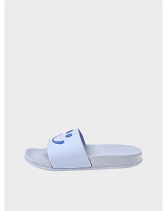 Шлепки с принтом смайл, голубые Molo