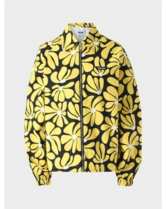 Куртка на молнии, цветочный принт Msgm