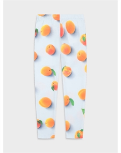 Леггинсы с принтом абрикосов, голубые Molo