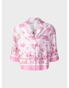 Рубашка с принтом "бабочки" Monnalisa