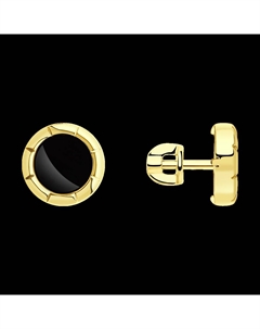 Серьги из желтого золота с агатами Sokolov