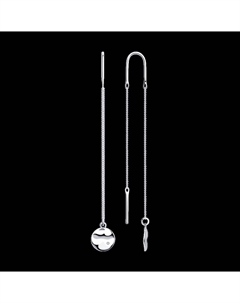 Серьги из серебра с бриллиантами Sokolov