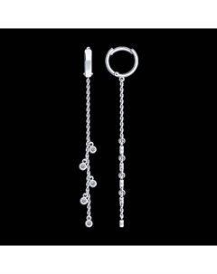 Серьги из серебра с фианитами Sokolov